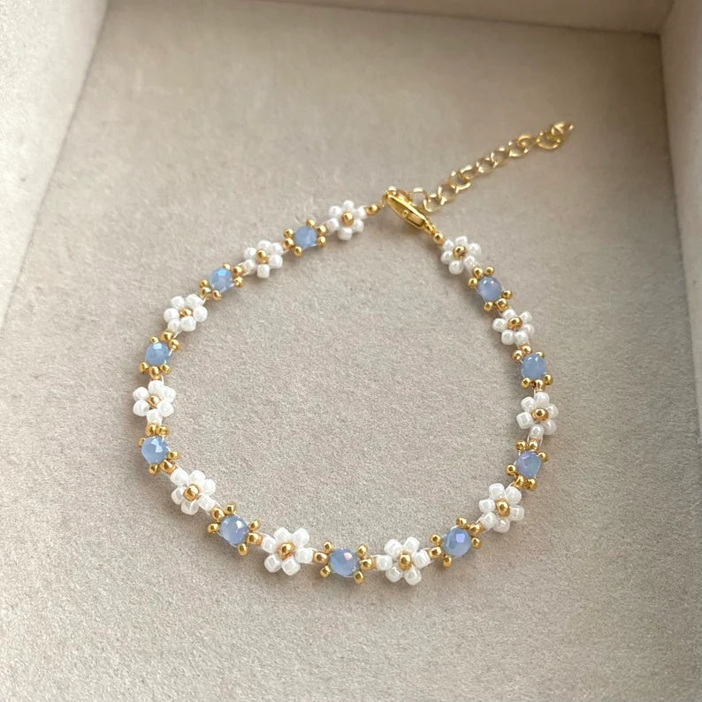 Beaded Flower Bracelet